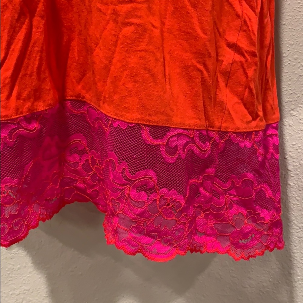 pretty Josie Natori cotton sleep shirt, SzXS - Picture 2 of 4